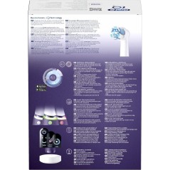 "Oral-B iO Series 8n DUO Electric Toothbrush - Black/Purple | Ultimate Clean & Smart Technology"